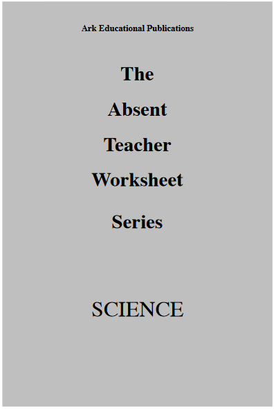 The Absent Teacher Worksheet Series - Science