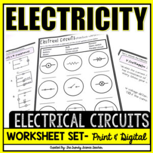 Electrical Circuits (Electricity) Worksheet Set [Distance Learning ...