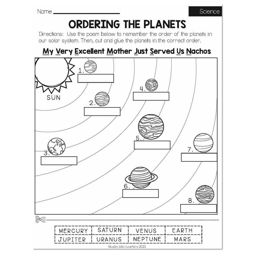 science worksheet 2nd grade