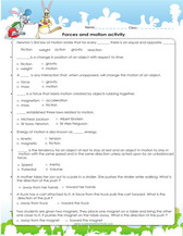 Grade 4 science worksheets