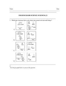 Fourth Grade Science Worksheet for 4th Grade | Lesson Planet