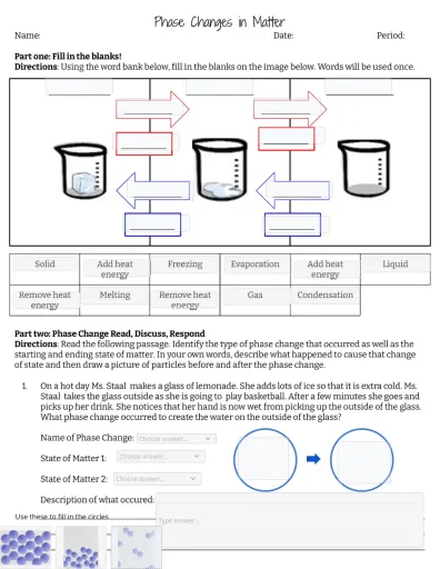 science worksheet for 7th grade free