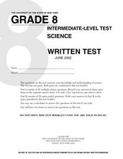 science worksheet for 8th graders