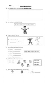 FIRST GRADE SCIENCE WORKSHEET - ESL worksheet by anpamaji