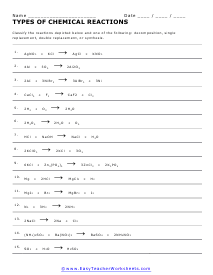 Science Worksheets