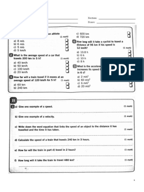 Grade 7 Science Worksheets | PDF
