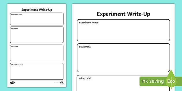 scientific investigations worksheet