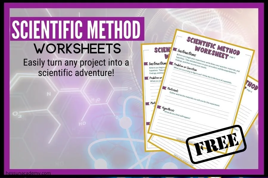 Free Printable Scientific Method Worksheets PDF - Hess UnAcademy
