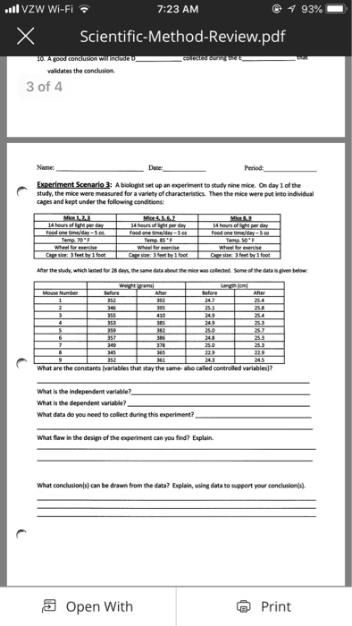 l VZW Wi-Fi 7:23 AM 93% XScientific-Method-Review.pdf | Chegg.com