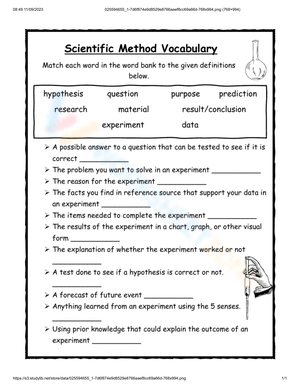 Grade 3 Scientific Method Worksheets 2024