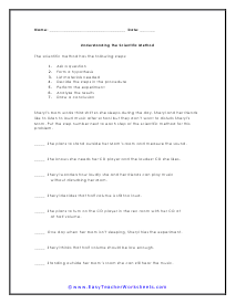 Scientific Method Worksheets