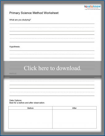 Scientific Method Worksheets | LoveToKnow