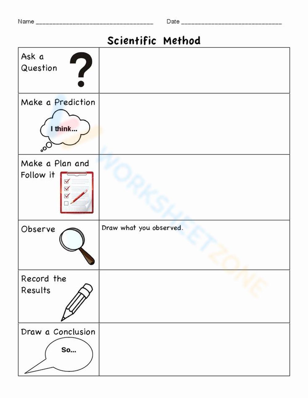 College Scientific Method Worksheets 2024