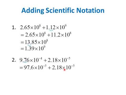 Adding And Subtracting In Scientific Notation Worksheet, Practice ...
