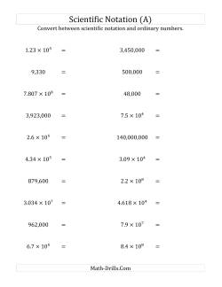 Search | Scientific Notation | Page 1 | Weekly Sort