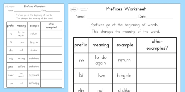 scientific prefixes and suffixes worksheet answers