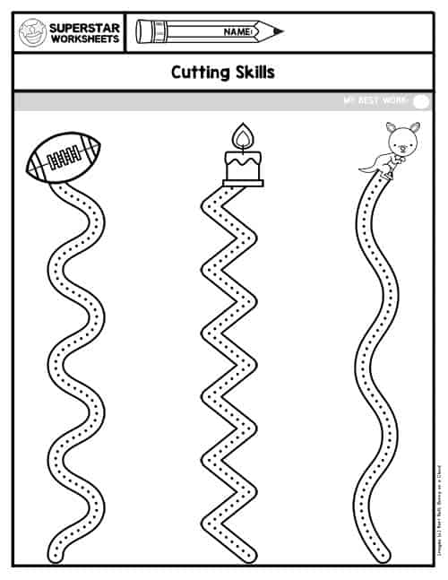 Cutting Practice Worksheets -Worksheets Library
