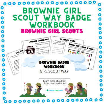 Brownie Girl Scout Badge Booklet - Brownies Girl Scout Way by ...