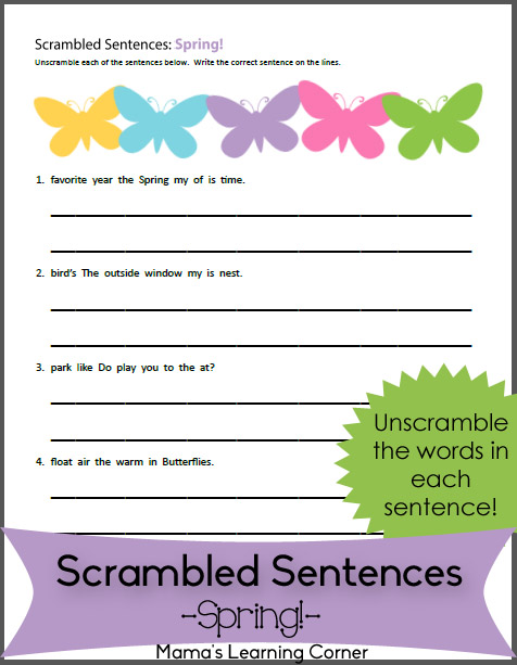 scrambled sentences
