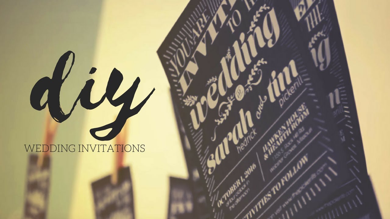 DIY Printing Wedding Invitations