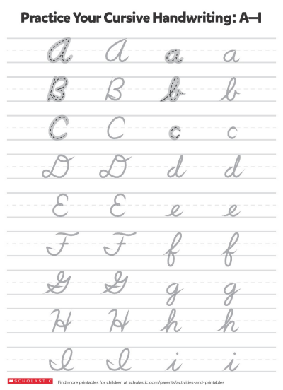 script practice worksheet