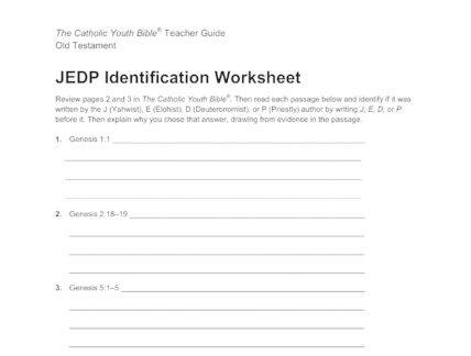 Bible Worksheets - Bible Story Printables