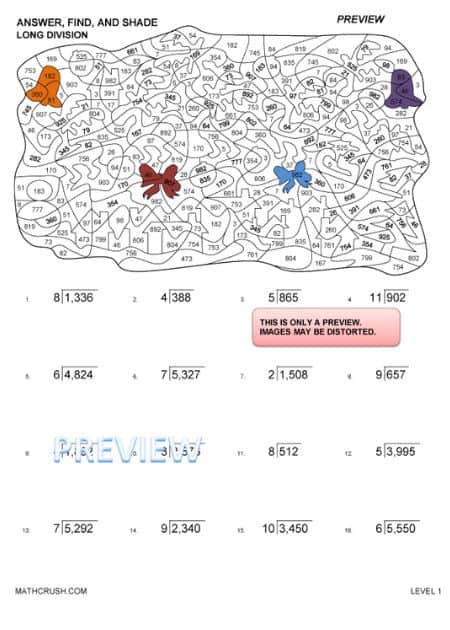 search and shade math worksheet answers