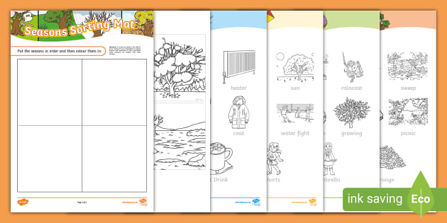 season of the year worksheet