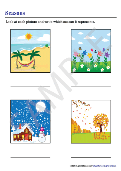 Seasons Worksheet