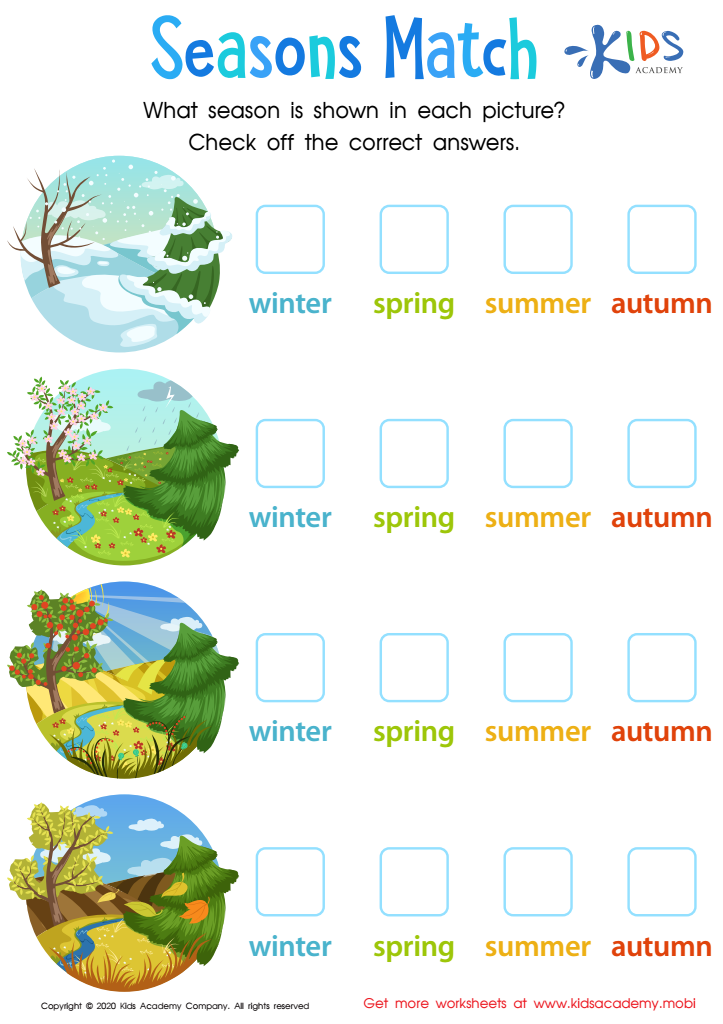 seasons of the year worksheet