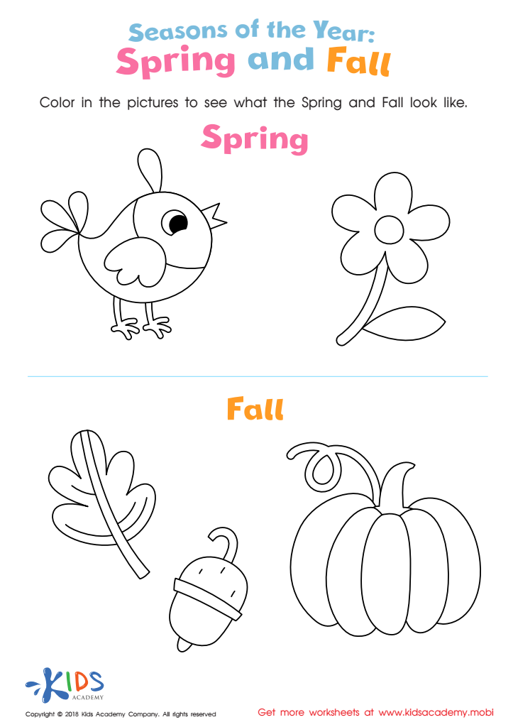 seasons worksheet for preschoolers