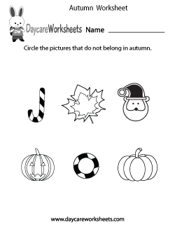 seasons worksheet for preschoolers