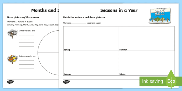 seasons worksheet temperatures by season