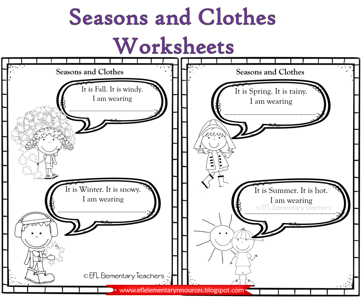 seasons worksheet the boy dress