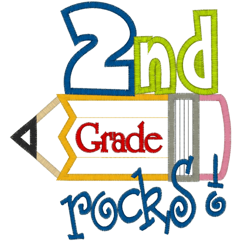 Second grade Squad 2st - colorful typography design. Good for ...
