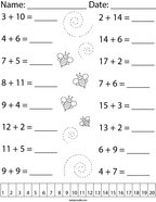Second Grade Addition Math Worksheets - Page 2 - Twisty Noodle