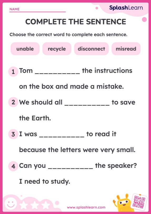 Free Printable 2nd Grade ELA Worksheets for Kids Online Worksheets