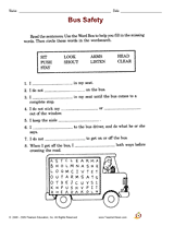 second grade health worksheet