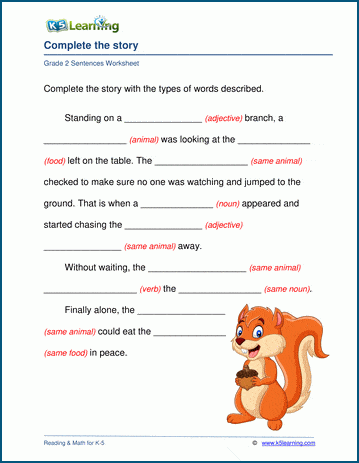 Grade 2 Grammar &  Writing Worksheets | Worsheets library