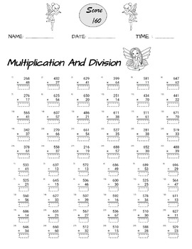 Multiplication and Division Worksheets Within 700, 3rd Grade Math ...