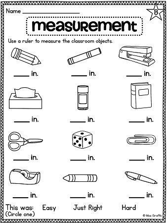 Measuring Length Worksheets | Measurement Worksheets, First Grade ...