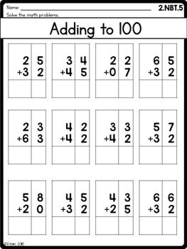 second grade math sheets