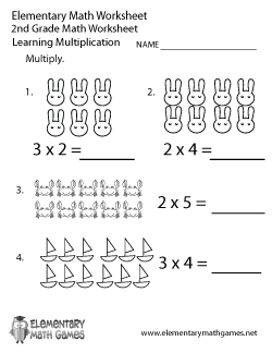 second grade math sheets