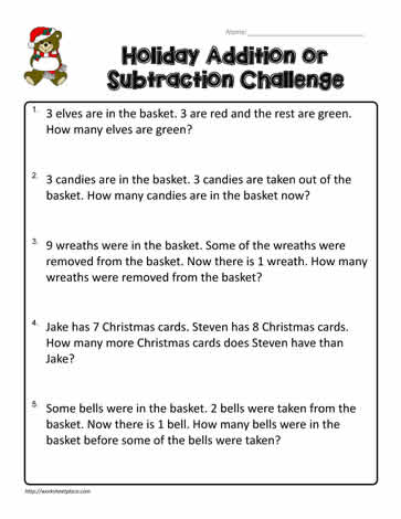 2nd Grade Word Problems Worksheets