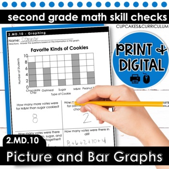 Picture Graphs and Bar Graphs Worksheets Second Grade Math 2.MD.10 ...
