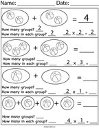 Second Grade Multiplication Math Worksheets - Twisty Noodle