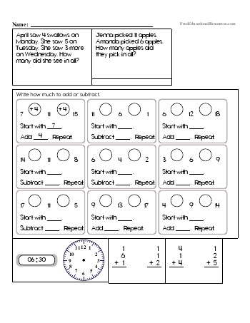 2nd Grade Math Review Worksheets | FreeEducationalResources.com