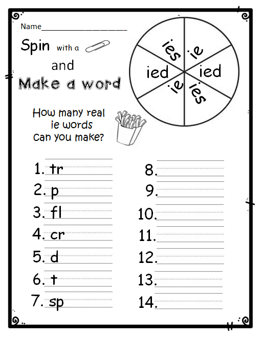second grade phonics worksheet free