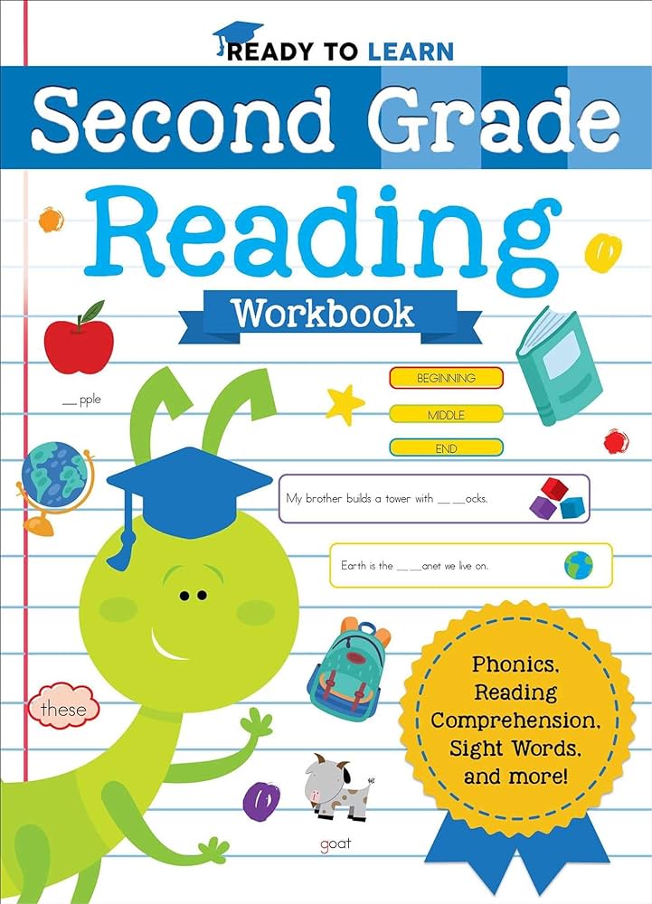 Ready to Learn Second Grade Reading Workbook: Phonics, Reading  Comprehension, Sight Words, and More!