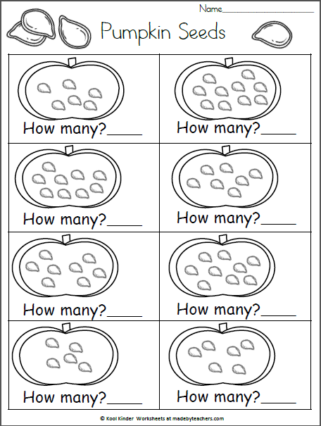 How Many Pumpkin Seeds (5-10) | Made By Teachers